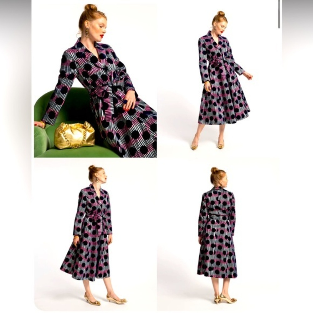Frances Valentine Lucille Wrap Dress Dots